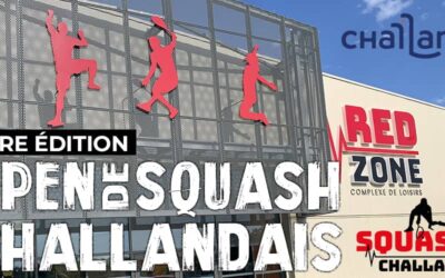 3 courts de Squash & 1 court Interactif pour le 1er Open Challandais Redzone