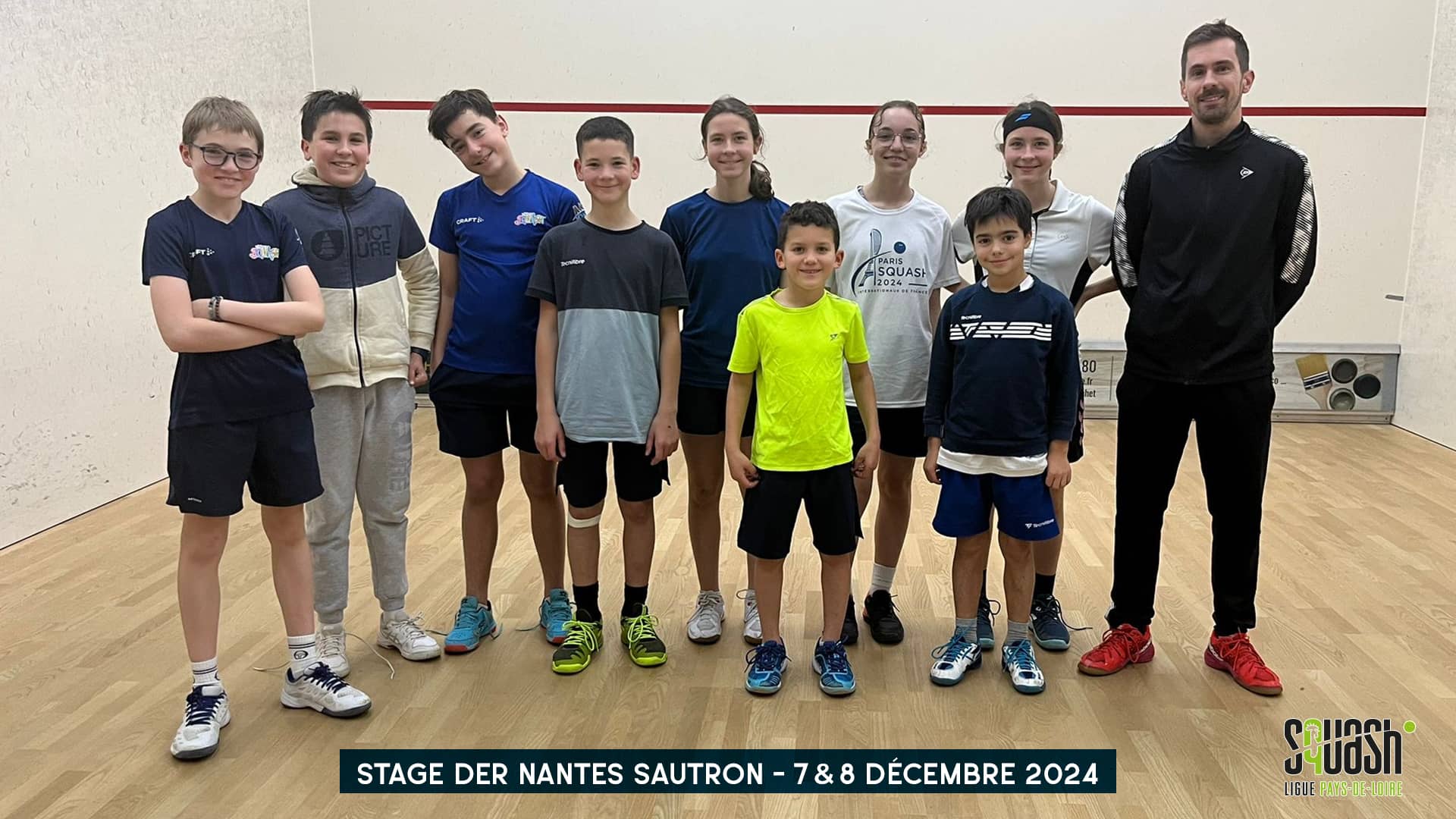 Stage de Squash DER à Sautron les 7 & 8 décembre 2024