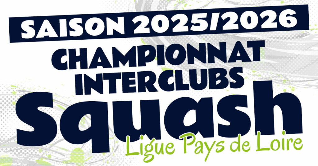 Championnat Interclubs Squash Pays de la Loire 2025-2026 : toutes les équipes masculines et féminines engagées, le calendrier des rencontres et les temps forts de la saison régionale.