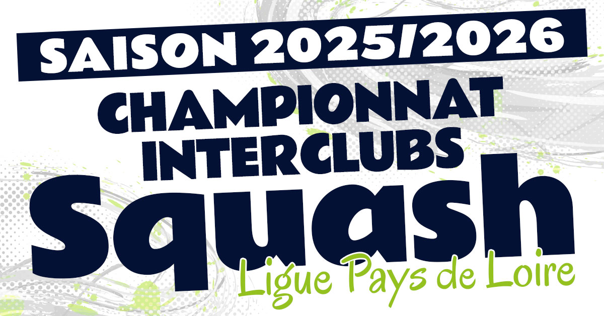 Championnat Interclubs Squash Pays de la Loire 2025-2026 Résultats, équipes et calendrier Championnat Interclubs Squash Pays de la Loire 2025-2026 : toutes les équipes masculines et féminines engagées, le calendrier des rencontres et les temps forts de la saison régionale.